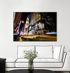 Times Square Rays of Light VI by Guilliame Gaudet on GIANT ART - yellow city scene
