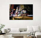 Times Square Rays of Light VI by Guilliame Gaudet on GIANT ART - yellow city scene