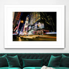Times Square Rays of Light VI by Guilliame Gaudet on GIANT ART - yellow city scene