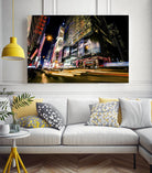 Times Square Rays of Light VI by Guilliame Gaudet on GIANT ART - yellow city scene