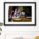 Times Square Rays of Light VI by Guilliame Gaudet on GIANT ART - yellow city scene