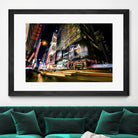 Times Square Rays of Light VI by Guilliame Gaudet on GIANT ART - yellow city scene