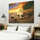 July Evening I by Graham Reynolds on GIANT ART - orange landscape