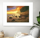 July Evening I by Graham Reynolds on GIANT ART - orange landscape