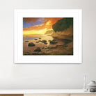 July Evening I by Graham Reynolds on GIANT ART - orange landscape