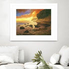July Evening I by Graham Reynolds on GIANT ART - orange landscape