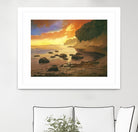 July Evening I by Graham Reynolds on GIANT ART - orange landscape