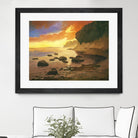 July Evening I by Graham Reynolds on GIANT ART - orange landscape