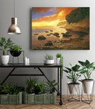 July Evening I by Graham Reynolds on GIANT ART - orange landscape