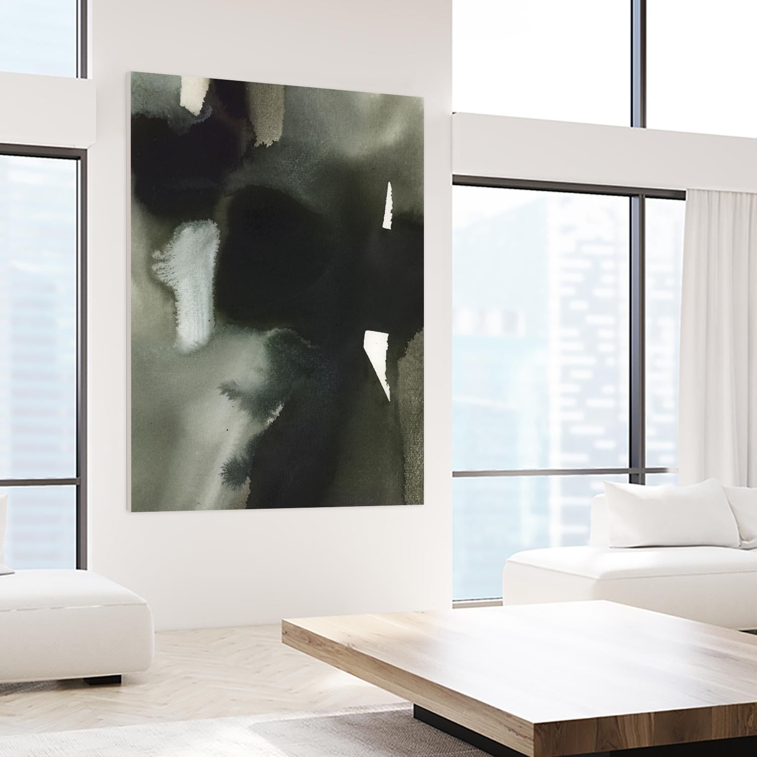 Midnight Abstract I by Bianka Guna on GIANT ART - white abstract