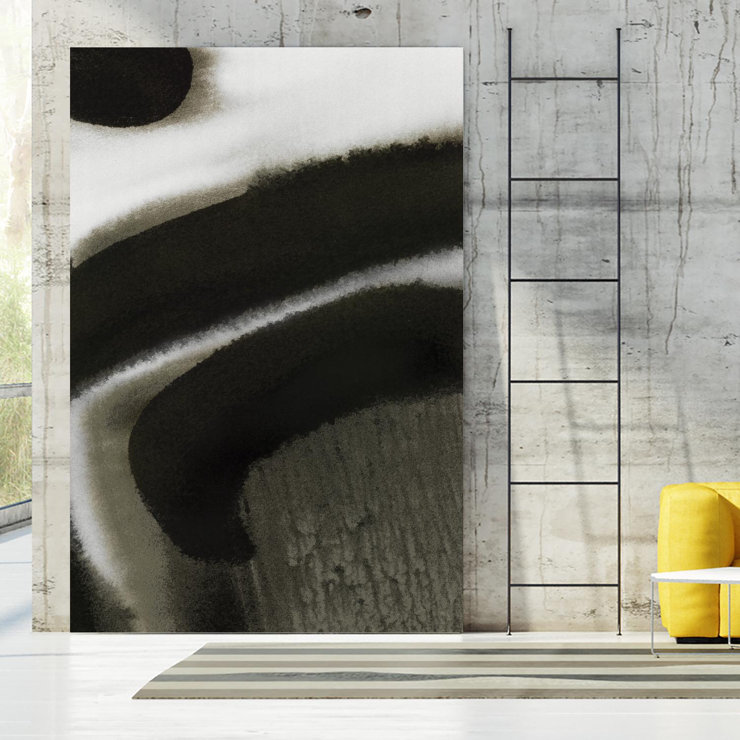 Midnight Abstract II by Bianka Guna on GIANT ART - black abstract