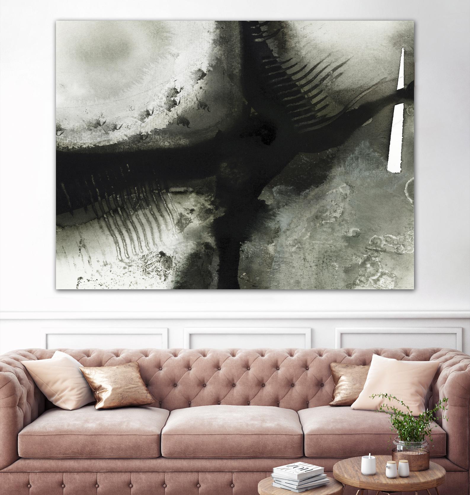 Midnight Abstract V by Bianka Guna on GIANT ART - grey abstract