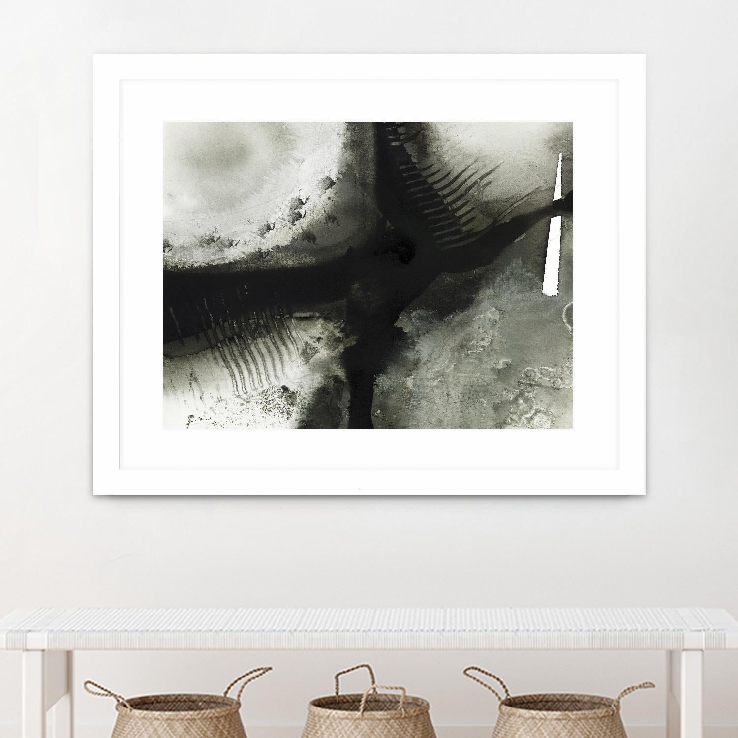 Midnight Abstract V by Bianka Guna on GIANT ART - grey abstract