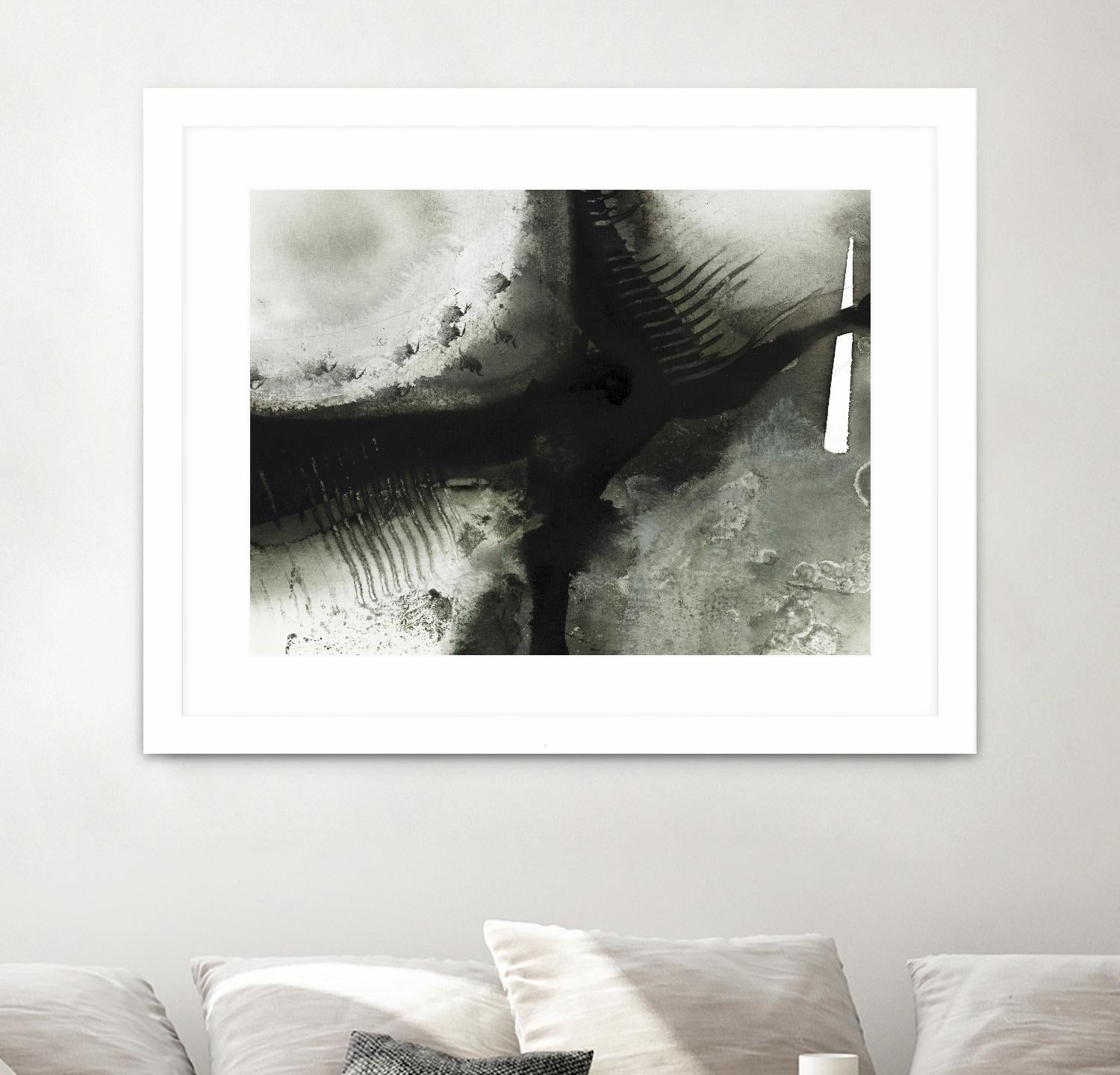 Midnight Abstract V by Bianka Guna on GIANT ART - grey abstract