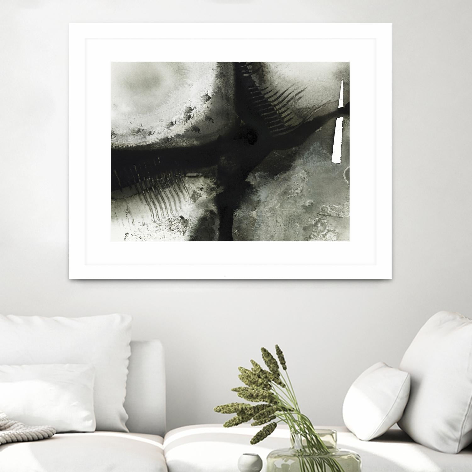 Midnight Abstract V by Bianka Guna on GIANT ART - grey abstract