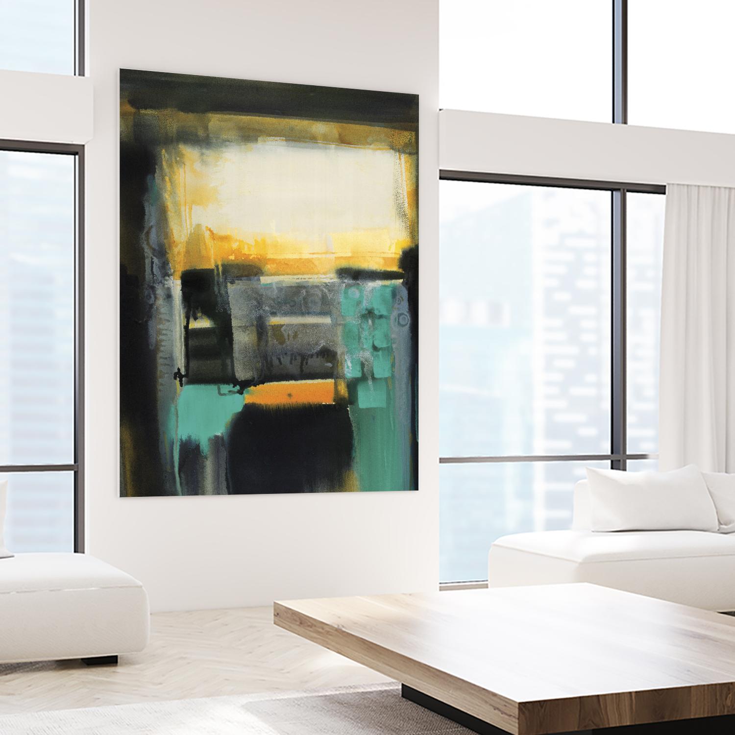 Evolving Limitations by Bianka Guna on GIANT ART - yellow abstract