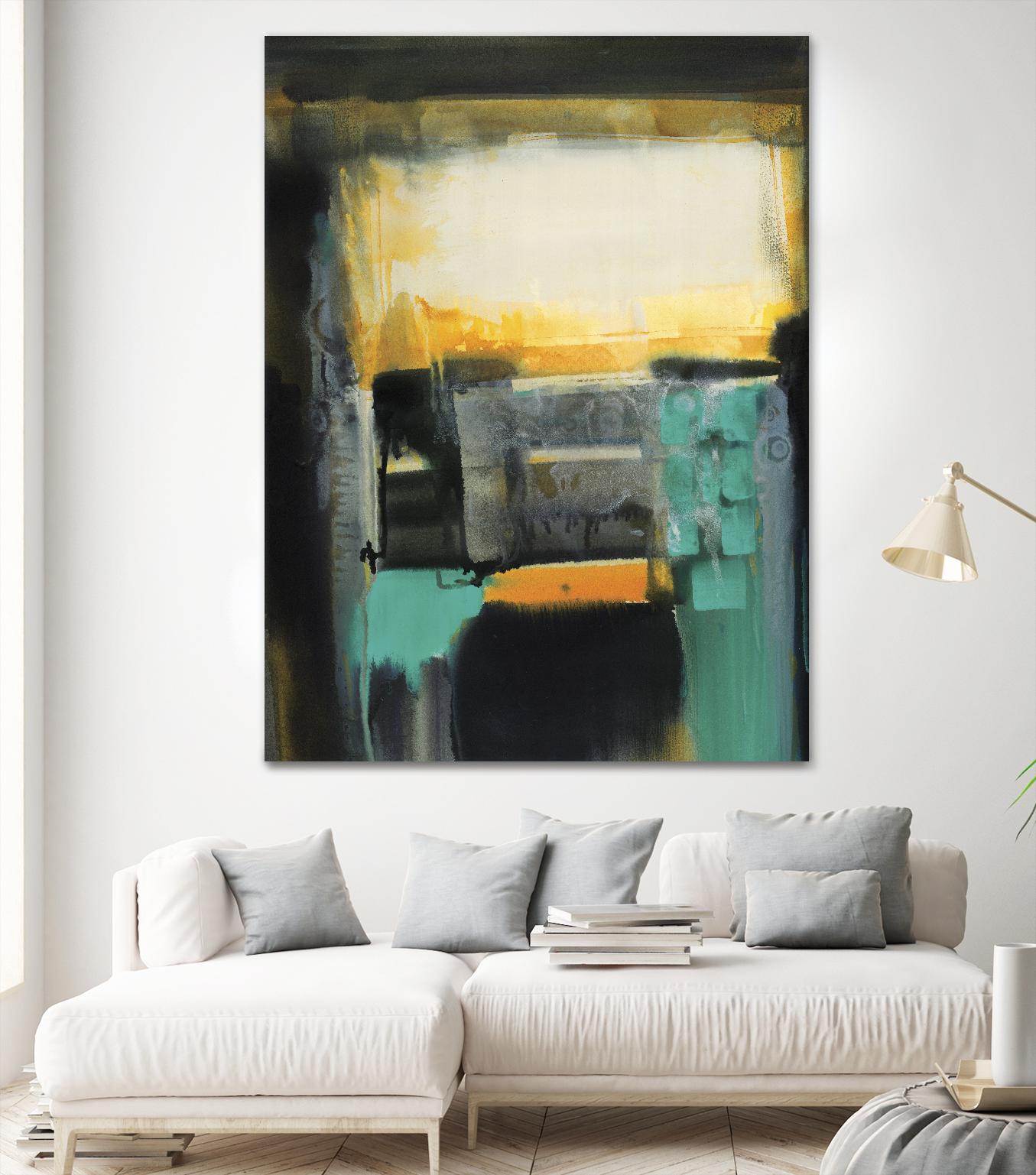 Evolving Limitations by Bianka Guna on GIANT ART - yellow abstract