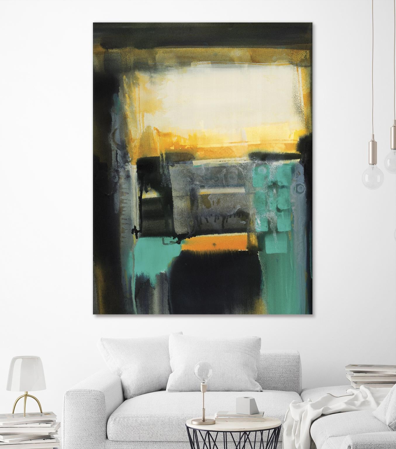 Evolving Limitations by Bianka Guna on GIANT ART - yellow abstract