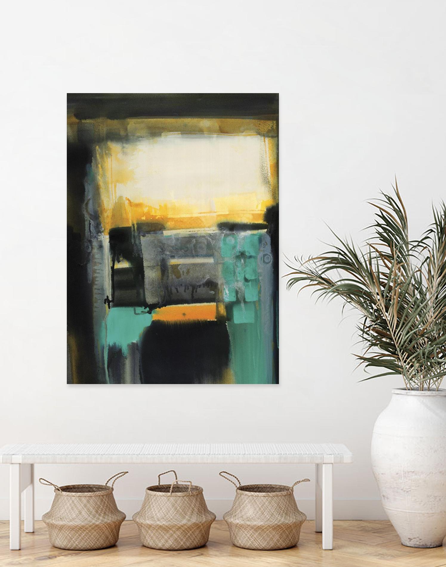 Evolving Limitations by Bianka Guna on GIANT ART - yellow abstract