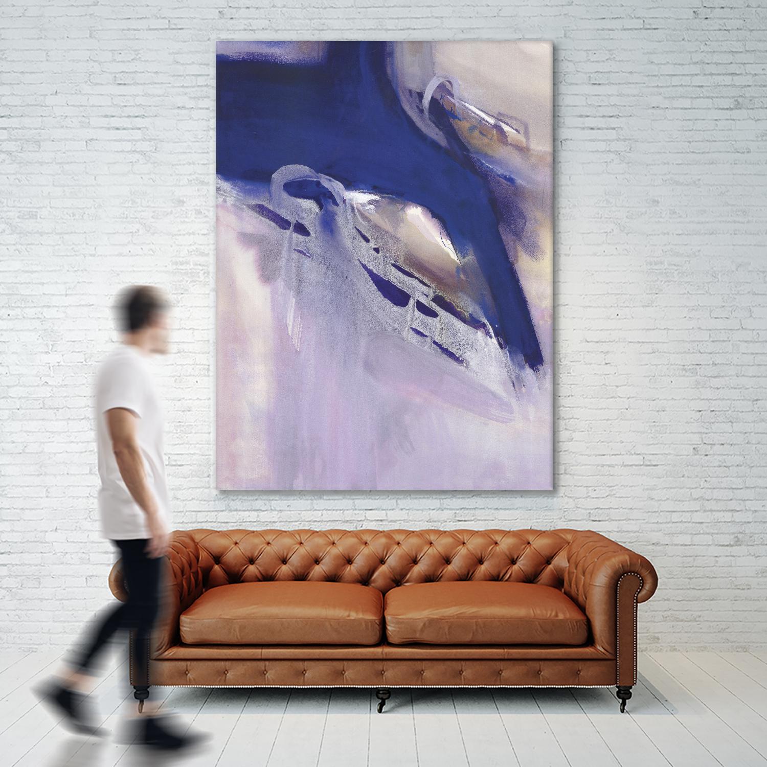 Skylight Star by Bianka Guna on GIANT ART - blue abstract