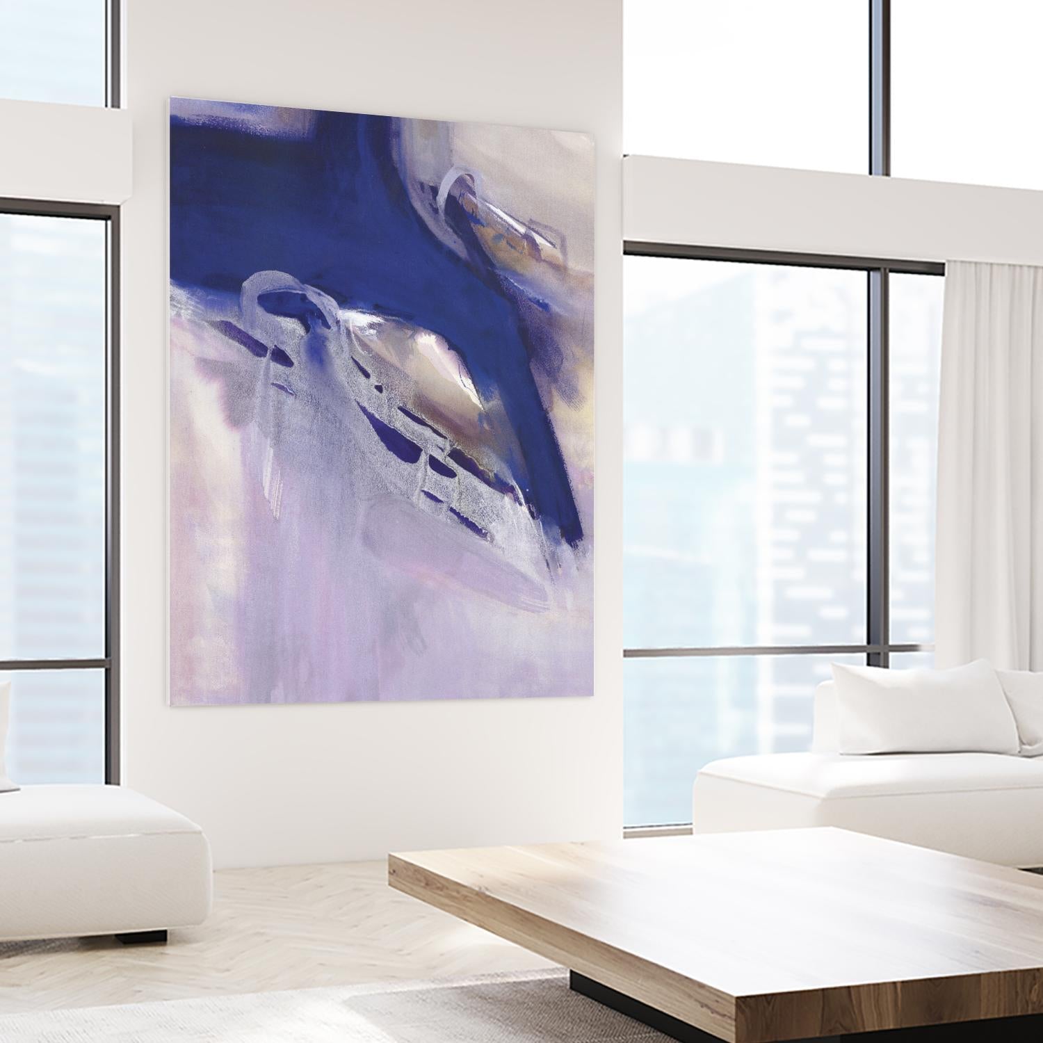 Skylight Star by Bianka Guna on GIANT ART - blue abstract