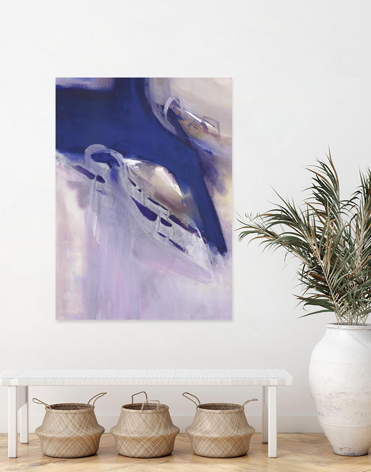 Skylight Star by Bianka Guna on GIANT ART - blue abstract