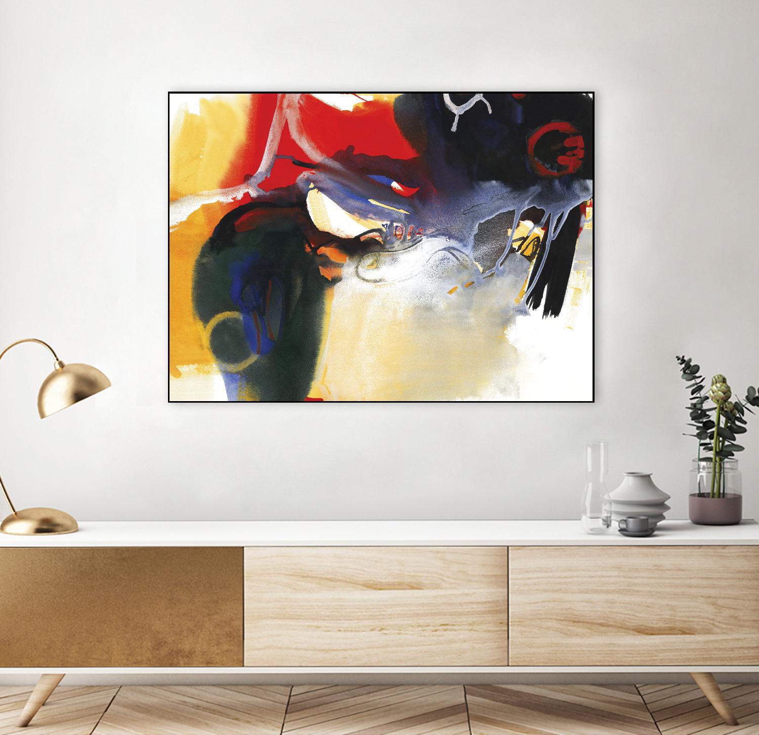 Drama I by Bianka Guna on GIANT ART - red abstract