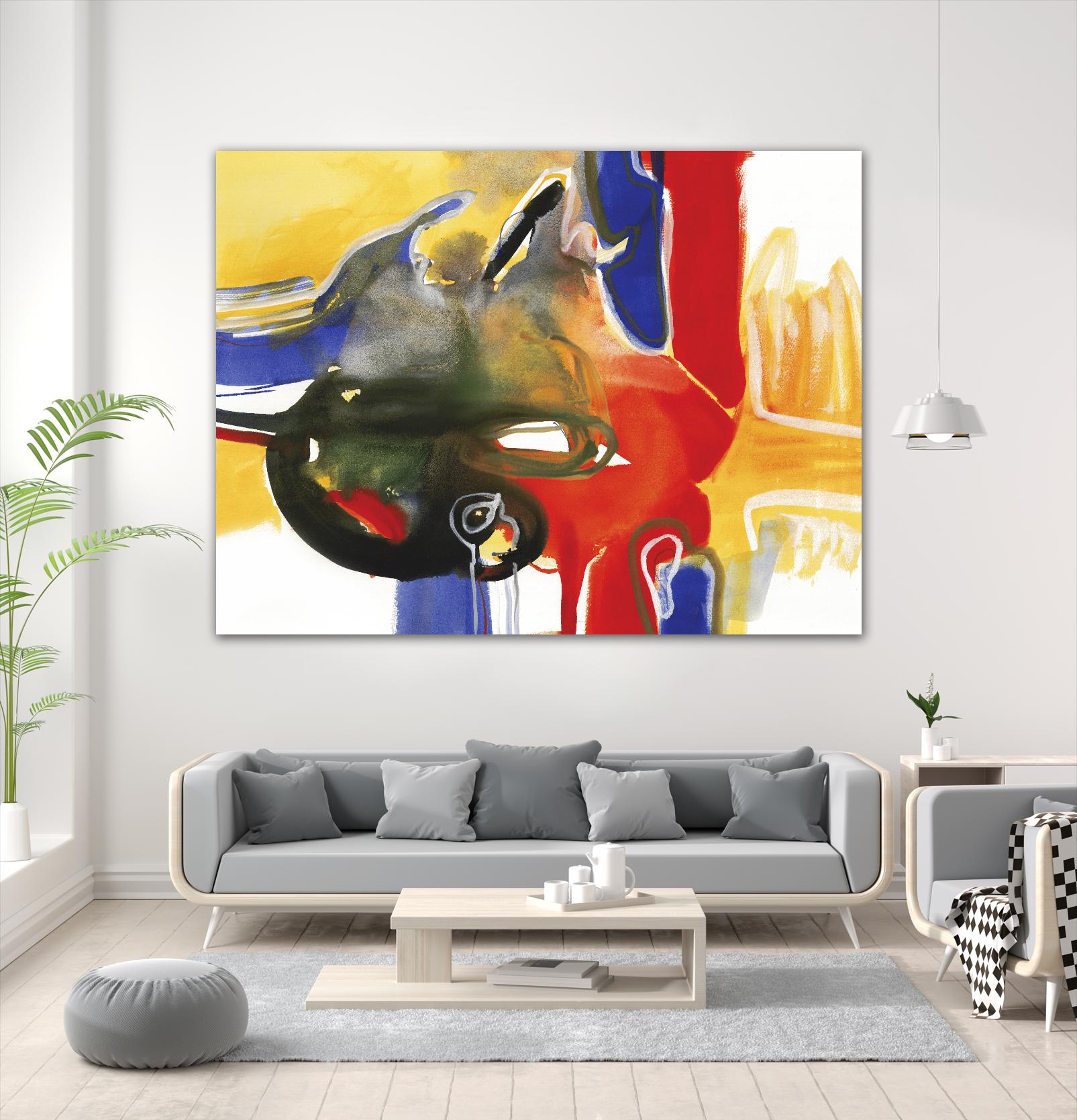 Drama III by Bianka Guna on GIANT ART - yellow abstract