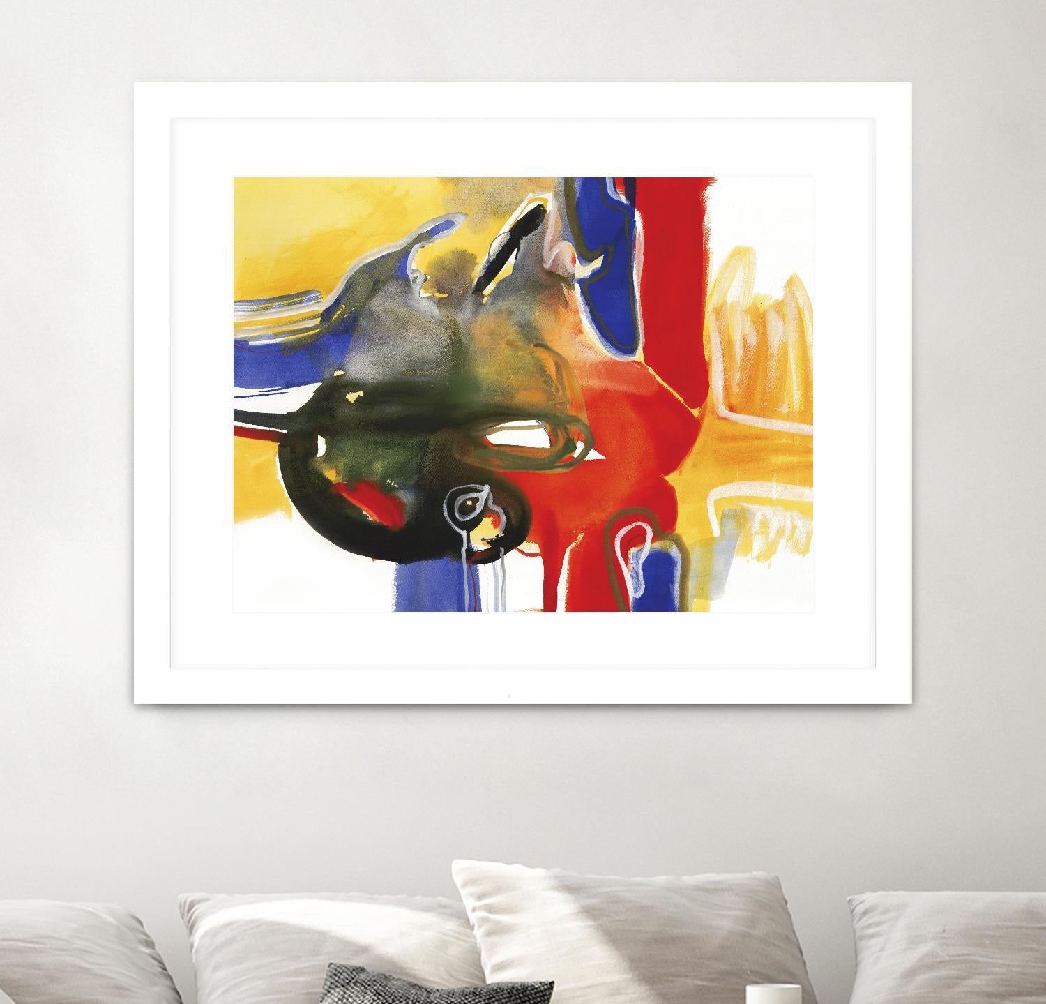 Drama III by Bianka Guna on GIANT ART - yellow abstract