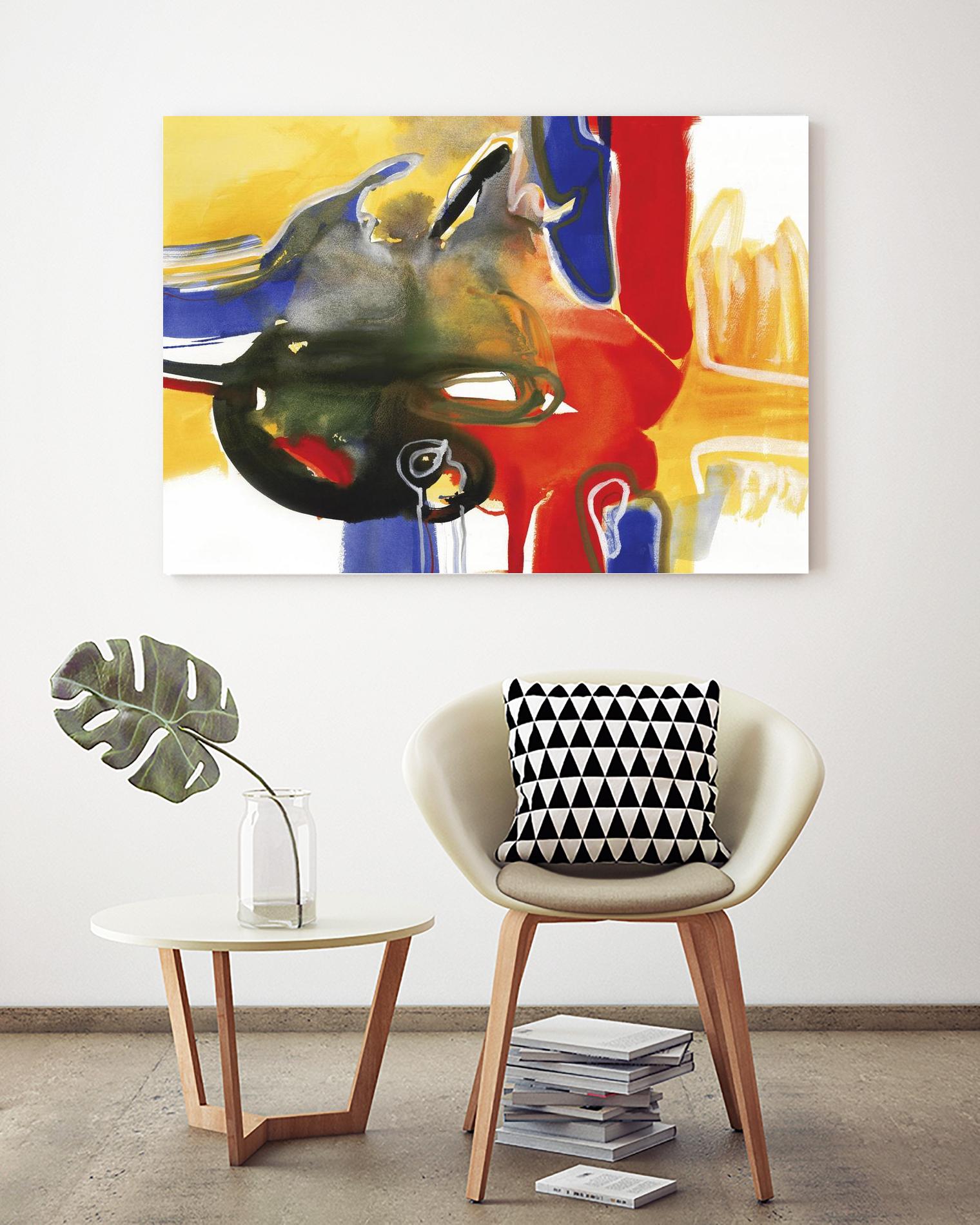 Drama III by Bianka Guna on GIANT ART - yellow abstract