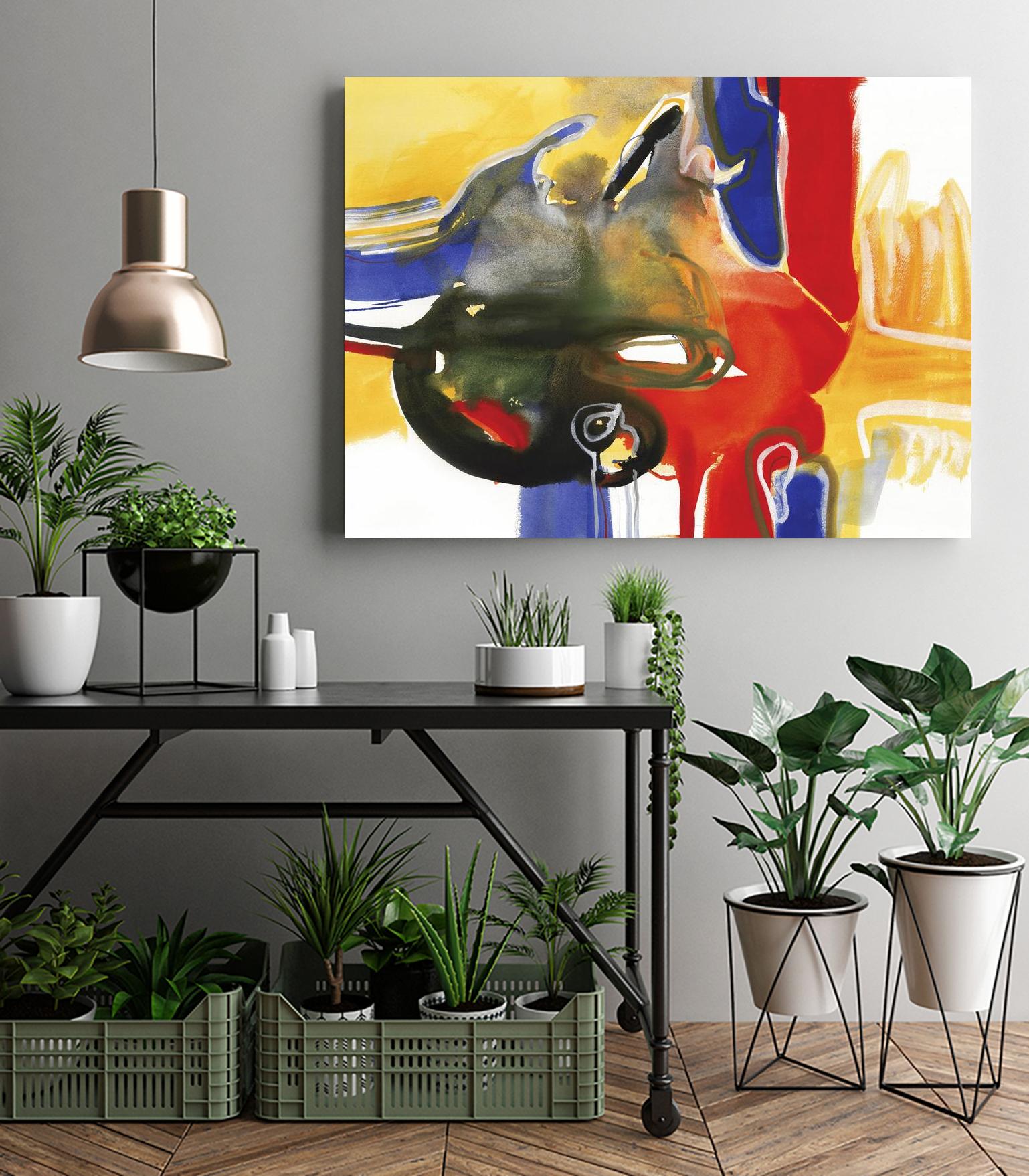 Drama III by Bianka Guna on GIANT ART - yellow abstract