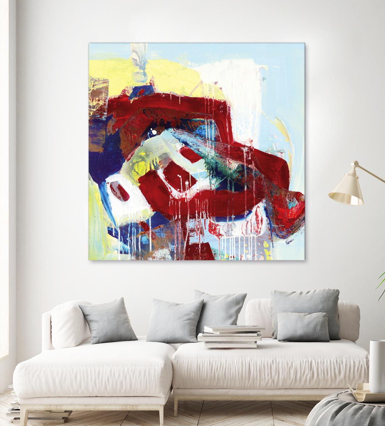 Kaleidoscopic Days II by Bianka Guna on GIANT ART - white abstract