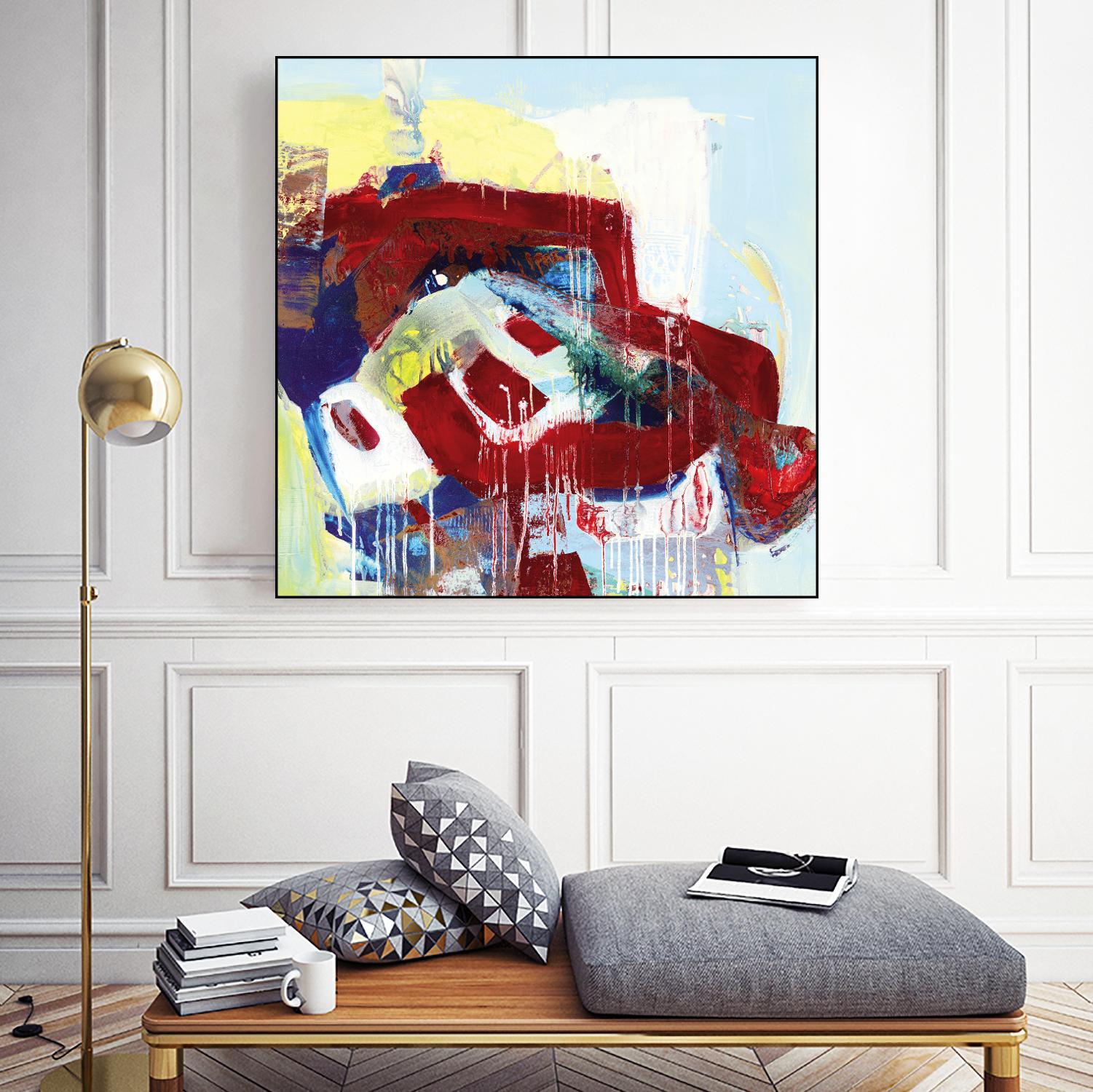 Kaleidoscopic Days II by Bianka Guna on GIANT ART - white abstract