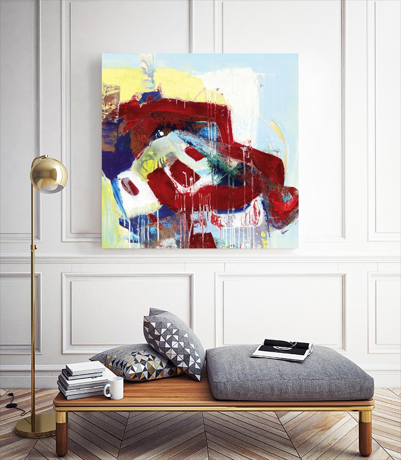 Kaleidoscopic Days II by Bianka Guna on GIANT ART - white abstract