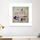 Carls Motel Sign by Honey Malek on GIANT ART - purple contemporary
