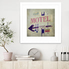 Carls Motel Sign by Honey Malek on GIANT ART - purple contemporary