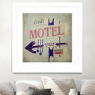 Carls Motel Sign by Honey Malek on GIANT ART - purple contemporary