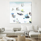 Happy Days by Ingrid Beddoes on GIANT ART - white sea scene