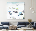 Happy Days by Ingrid Beddoes on GIANT ART - white sea scene