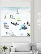 Happy Days by Ingrid Beddoes on GIANT ART - white sea scene