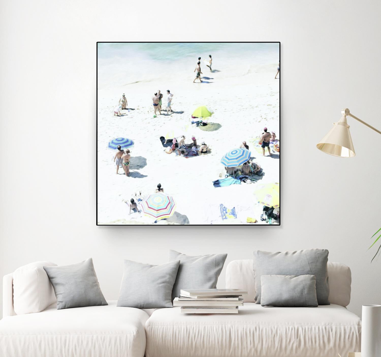Happy Days by Ingrid Beddoes on GIANT ART - white sea scene