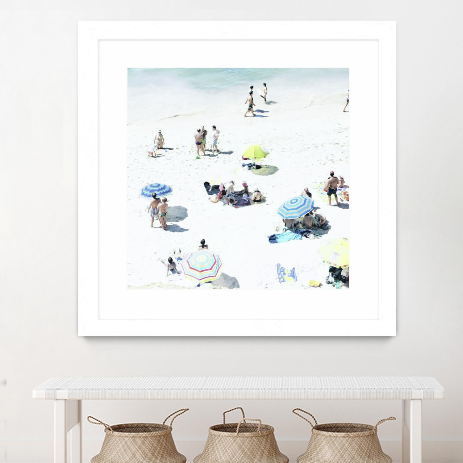 Happy Days by Ingrid Beddoes on GIANT ART - white sea scene
