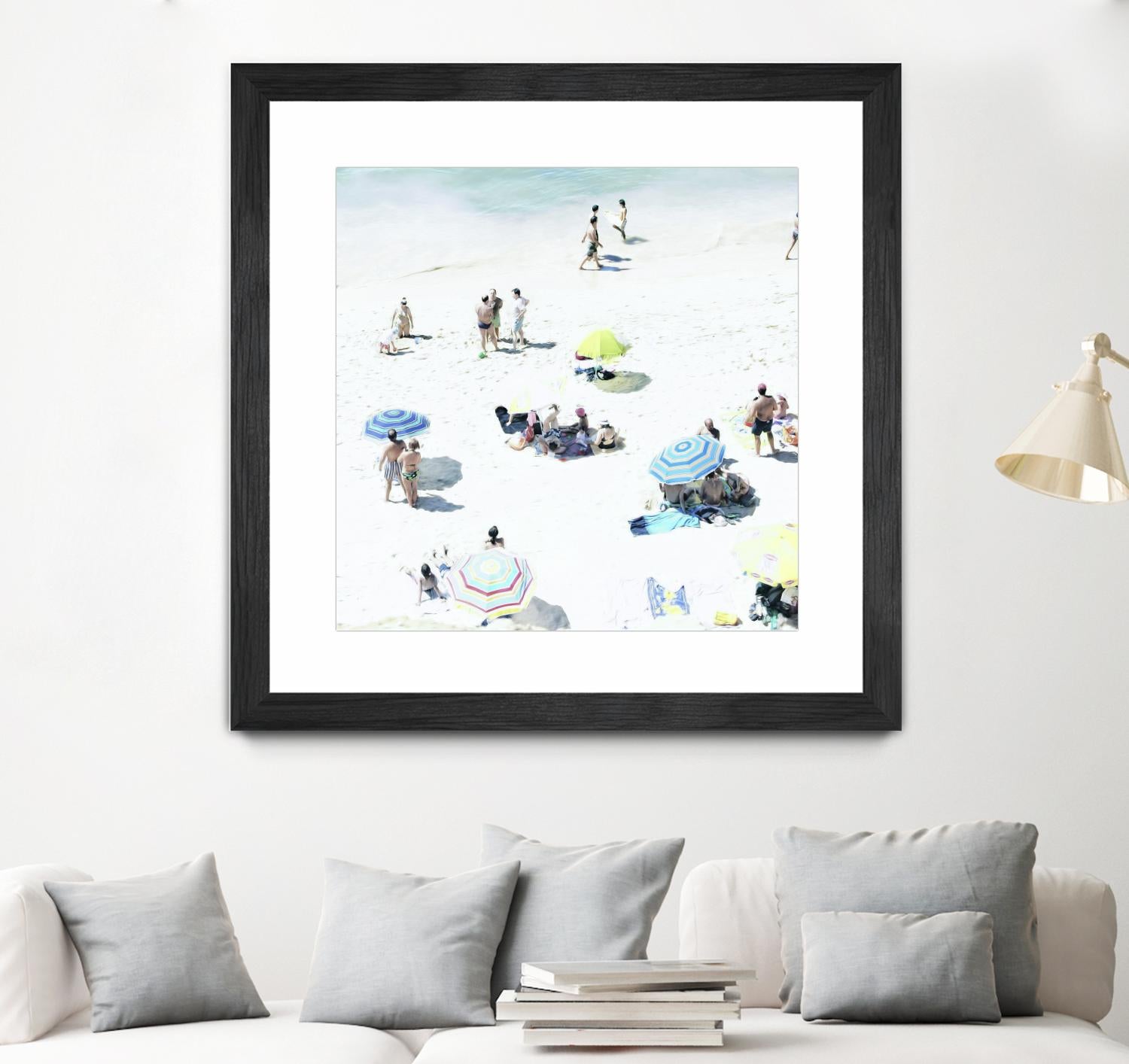 Happy Days by Ingrid Beddoes on GIANT ART - white sea scene