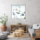 Happy Days by Ingrid Beddoes on GIANT ART - white sea scene