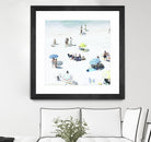 Happy Days by Ingrid Beddoes on GIANT ART - white sea scene