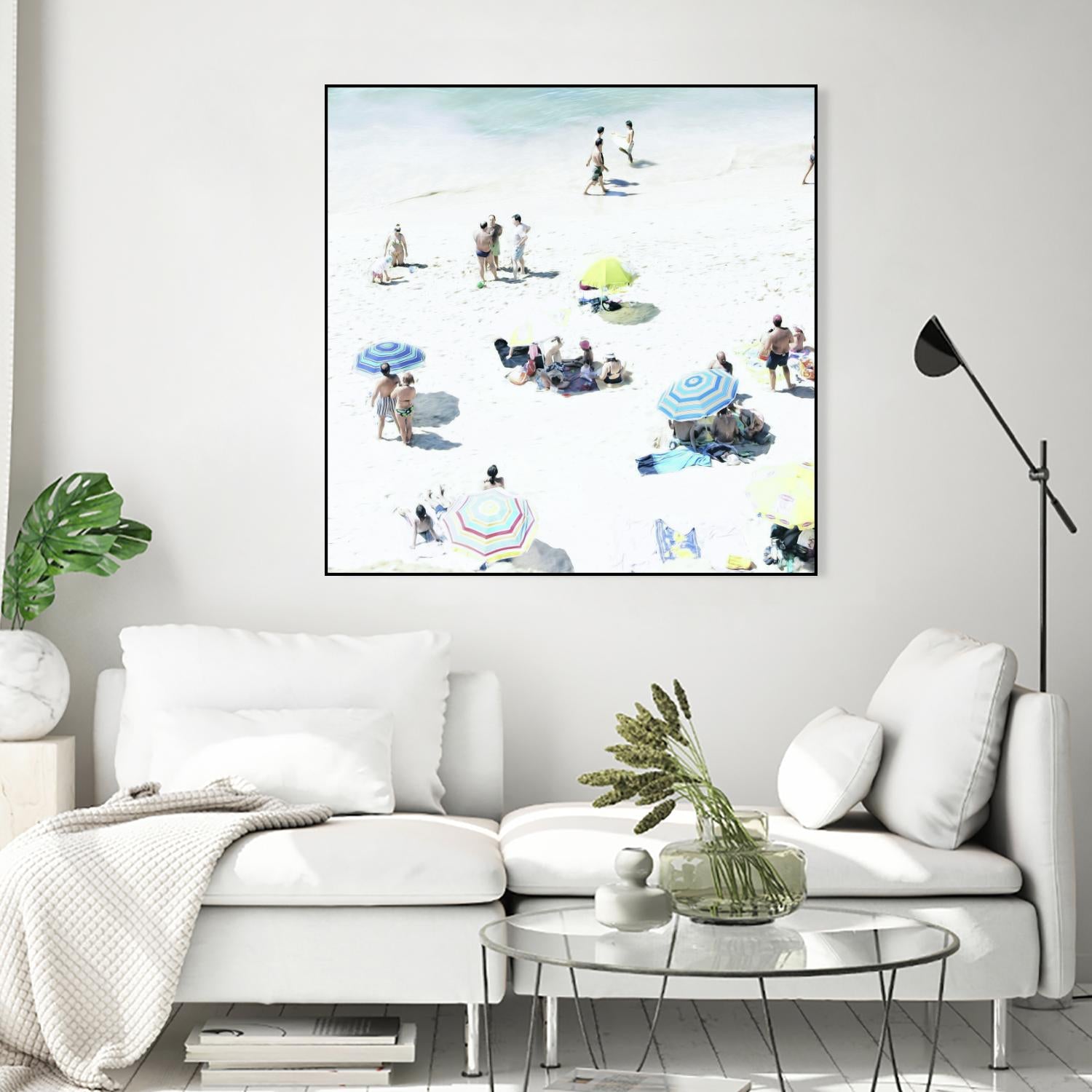 Happy Days by Ingrid Beddoes on GIANT ART - white sea scene