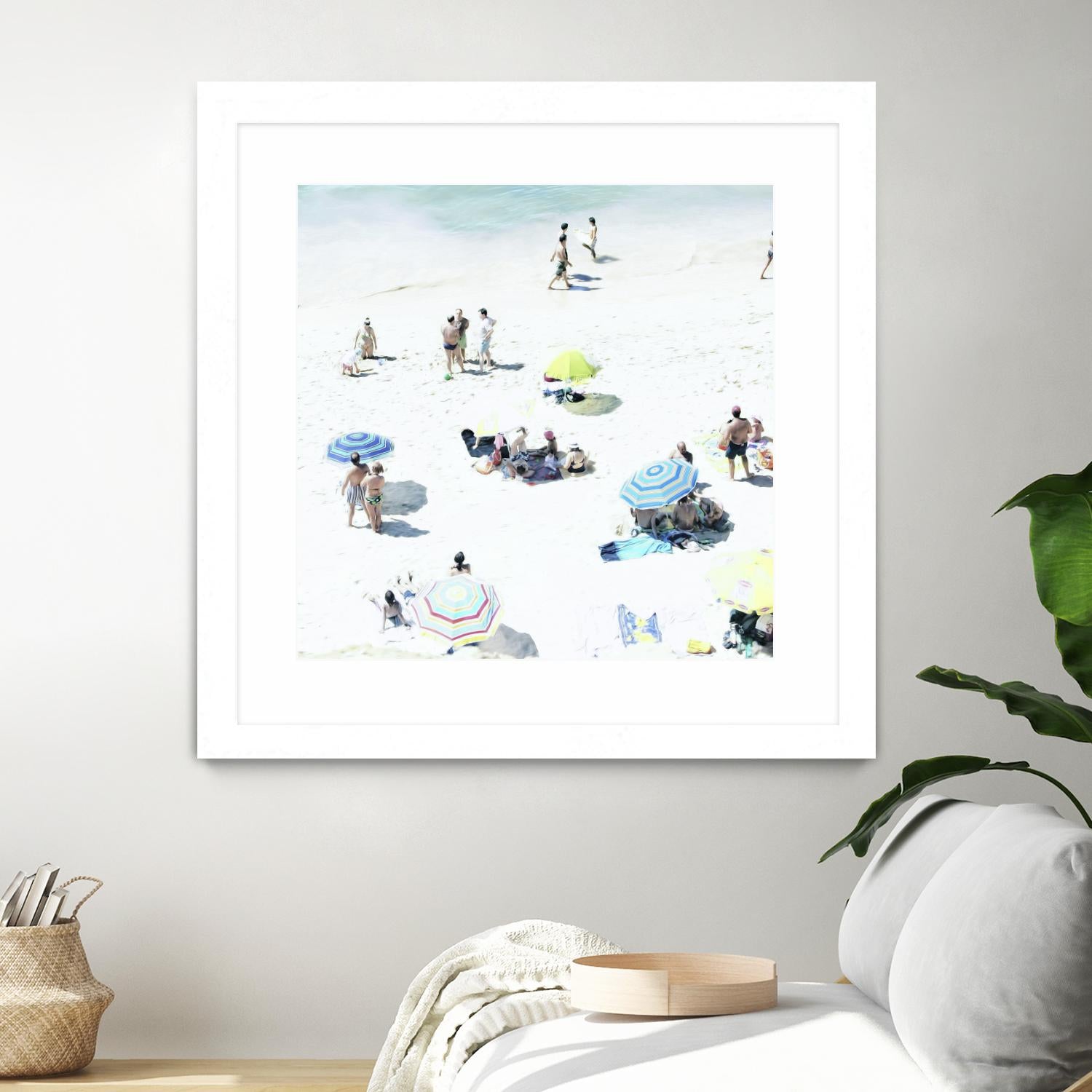 Happy Days by Ingrid Beddoes on GIANT ART - white sea scene
