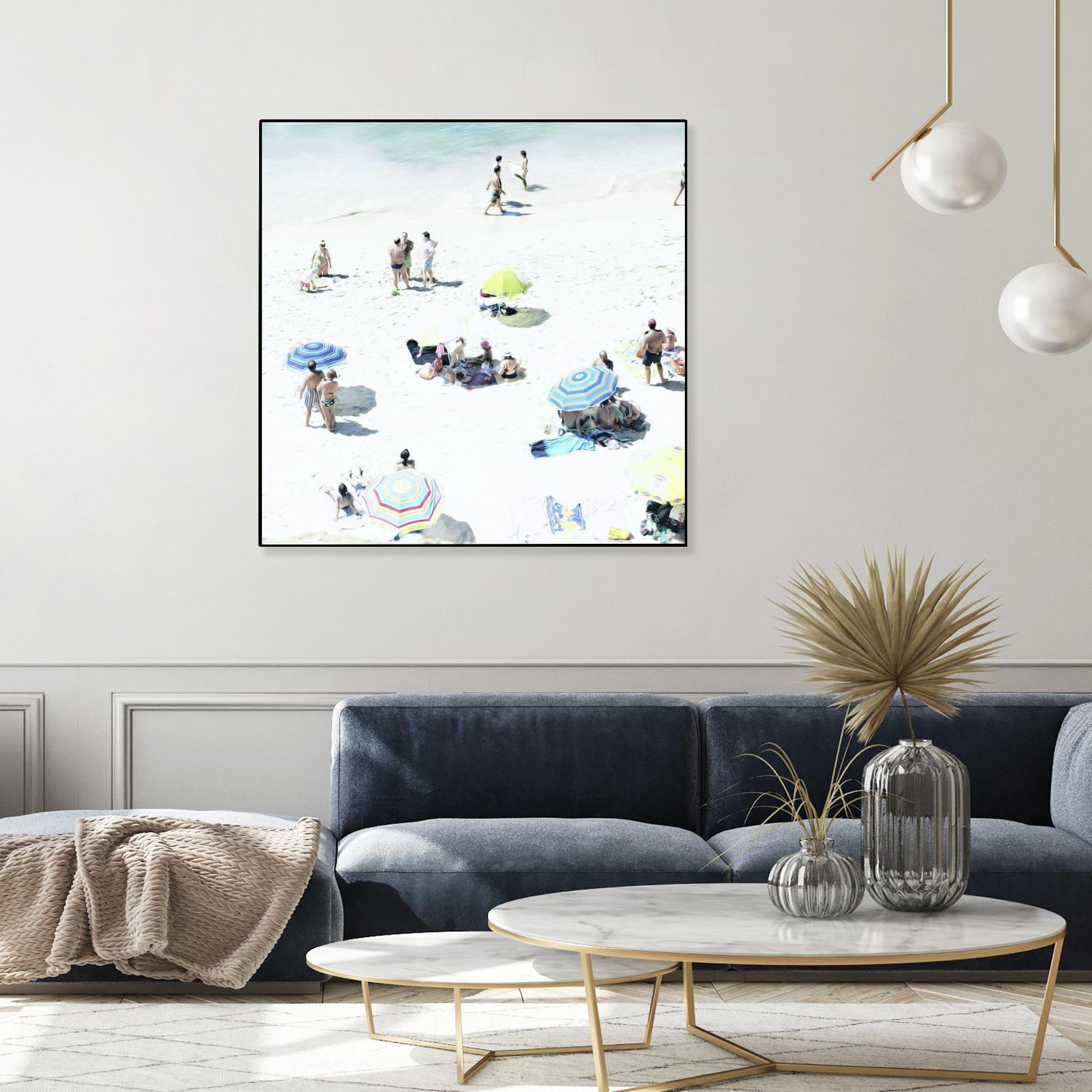 Happy Days by Ingrid Beddoes on GIANT ART - white sea scene