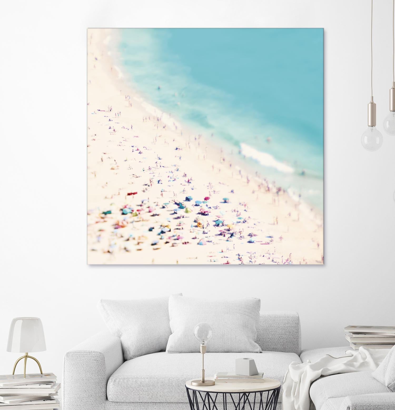 Beach Love by Ingrid Beddoes on GIANT ART - beige sea scene