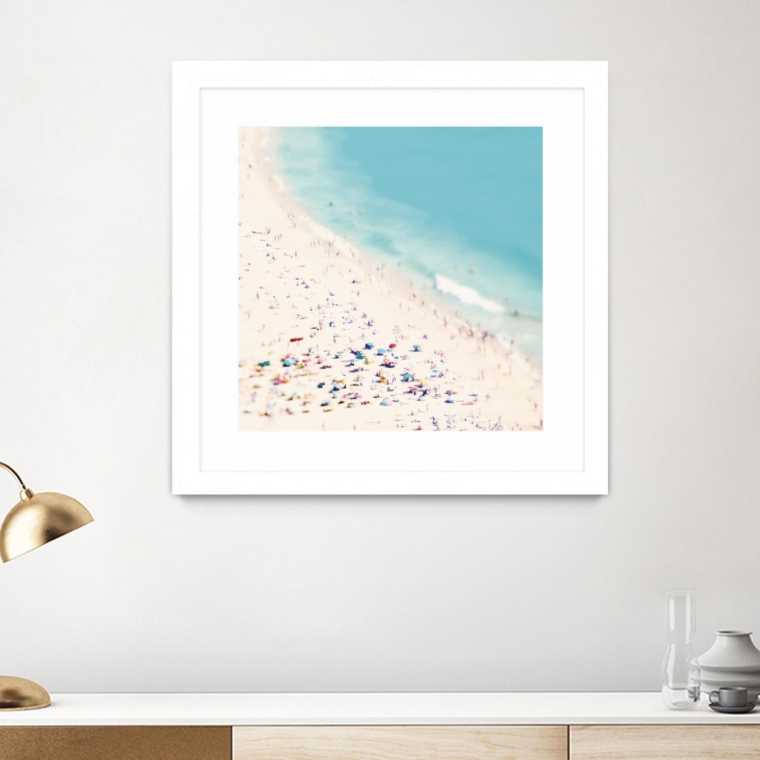 Beach Love by Ingrid Beddoes on GIANT ART - beige sea scene